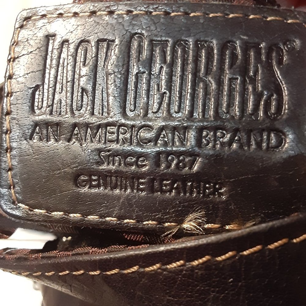 Jack Georges leather Voyager crossbody purse - Picture 7 of 8